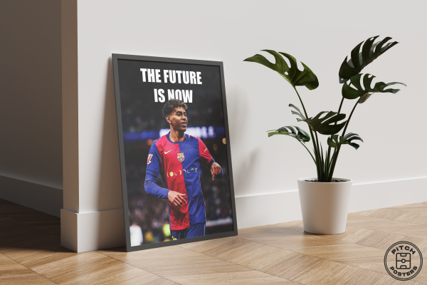 Постер Барселона "THE FUTURE IS NOW"